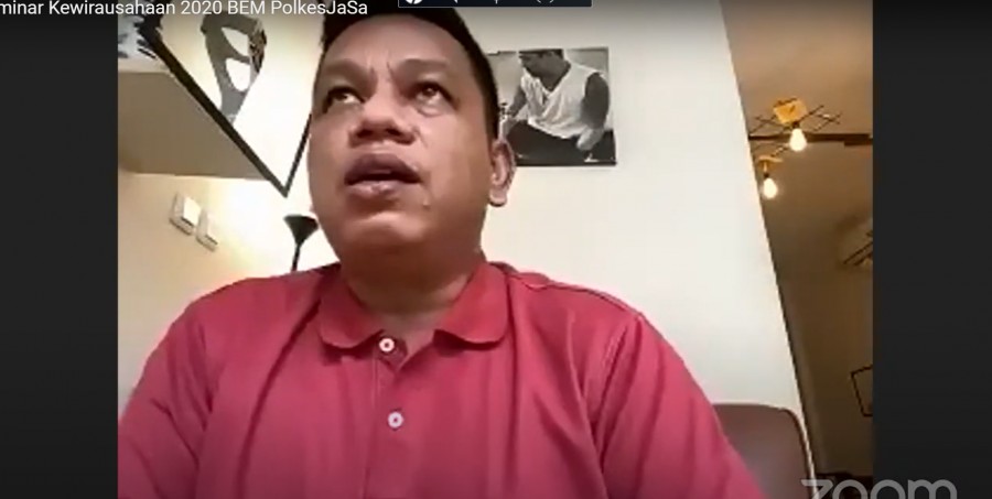 BEM Poltekkes Jakarta I Menggelar Seminar Online Kewirausahaan